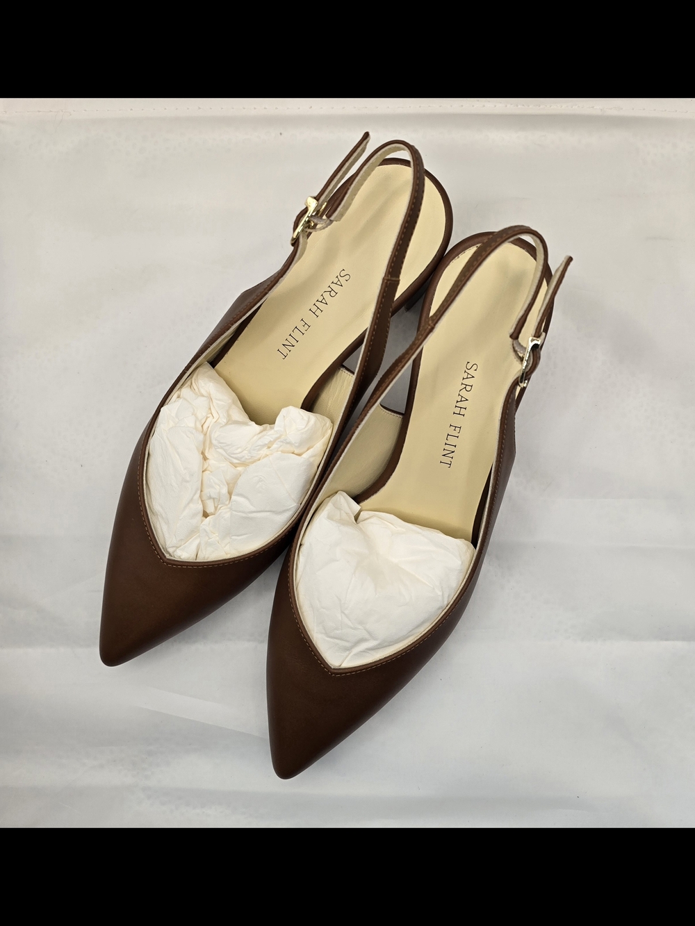 Sarah Flint Perfect Emma Sling 50 in Cognac Leather - Picture 2 of 4